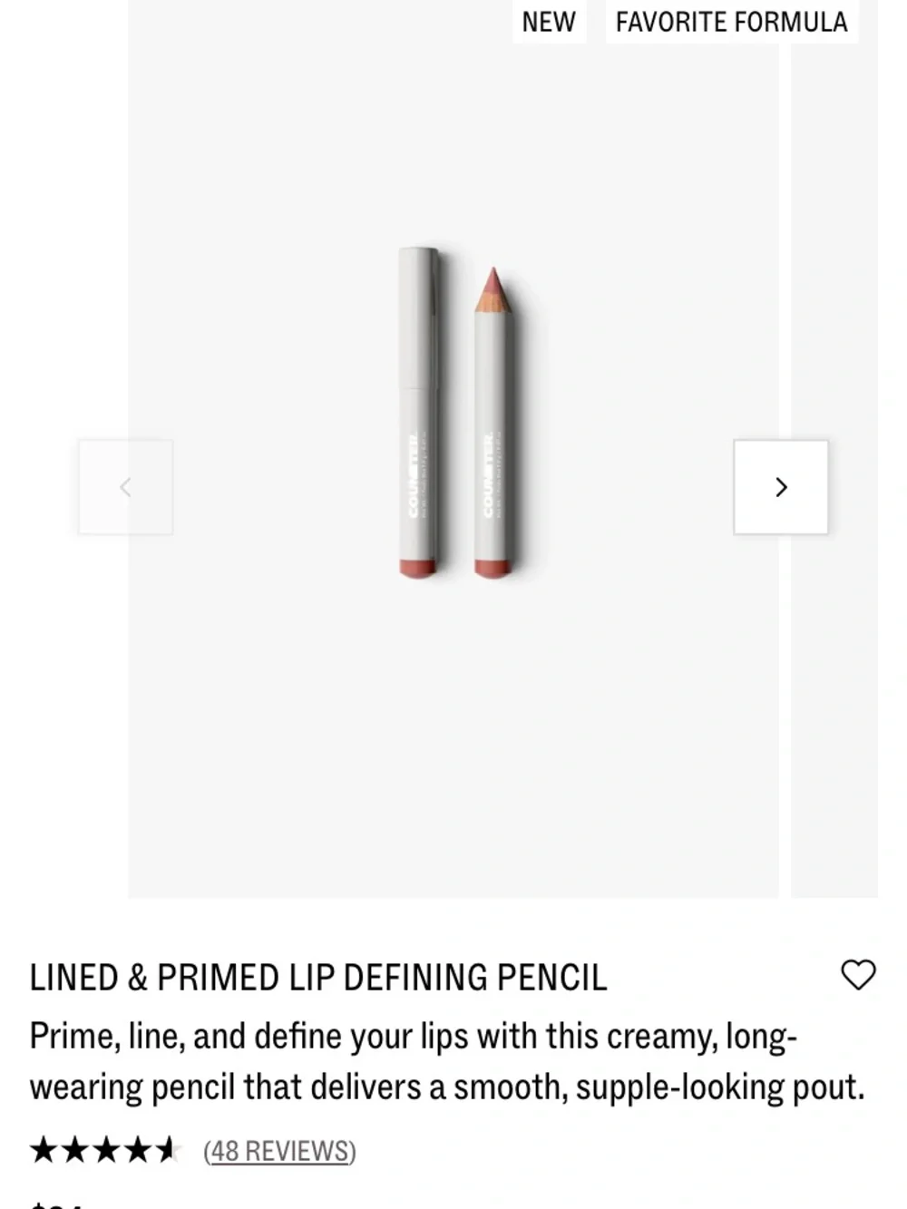 Beauty Counter Lip Liner pencil — Pink Blossom
